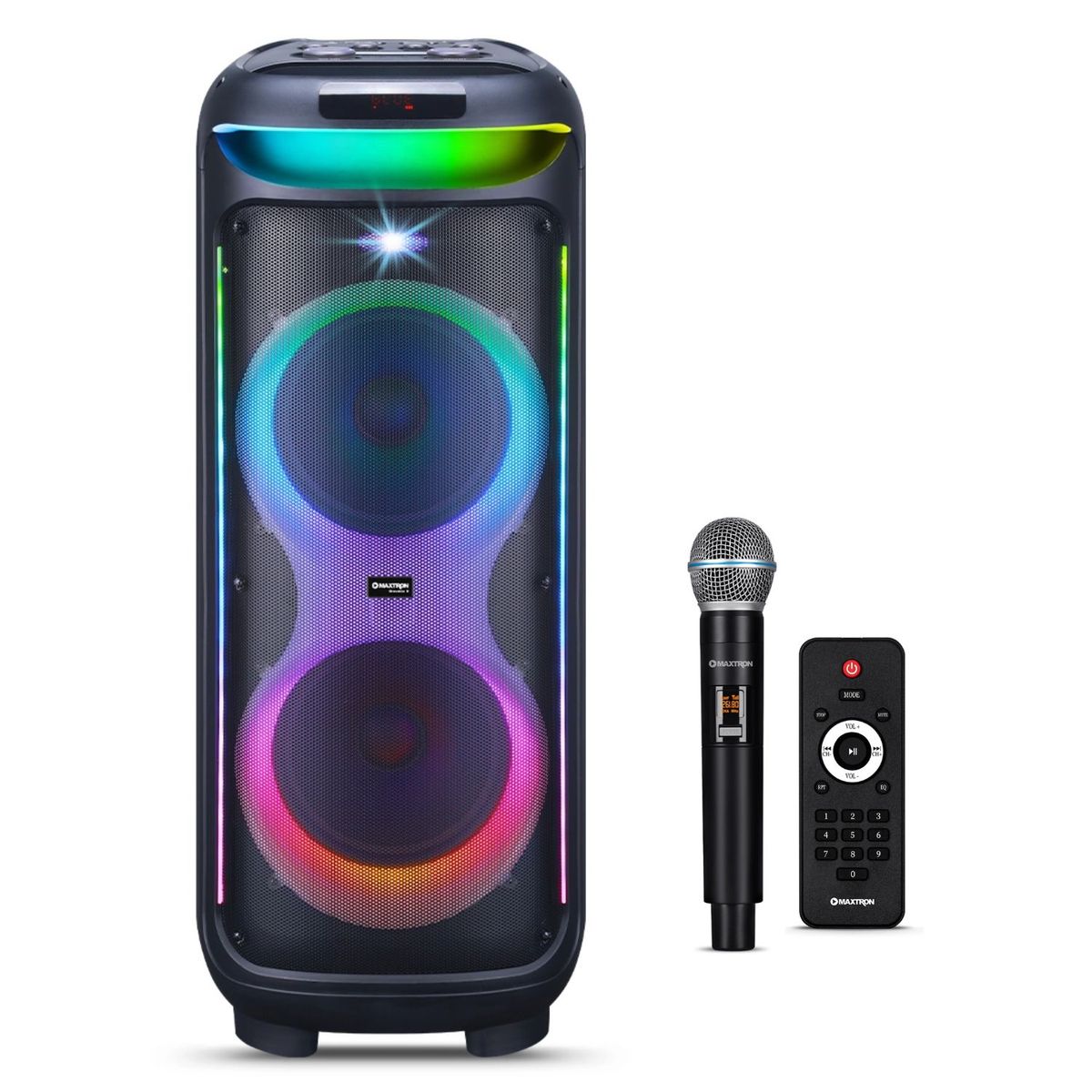 MAXTRON - Altavoz Maxtron Bravatto MX 805 USB BT TWS LED RGB Micrófono