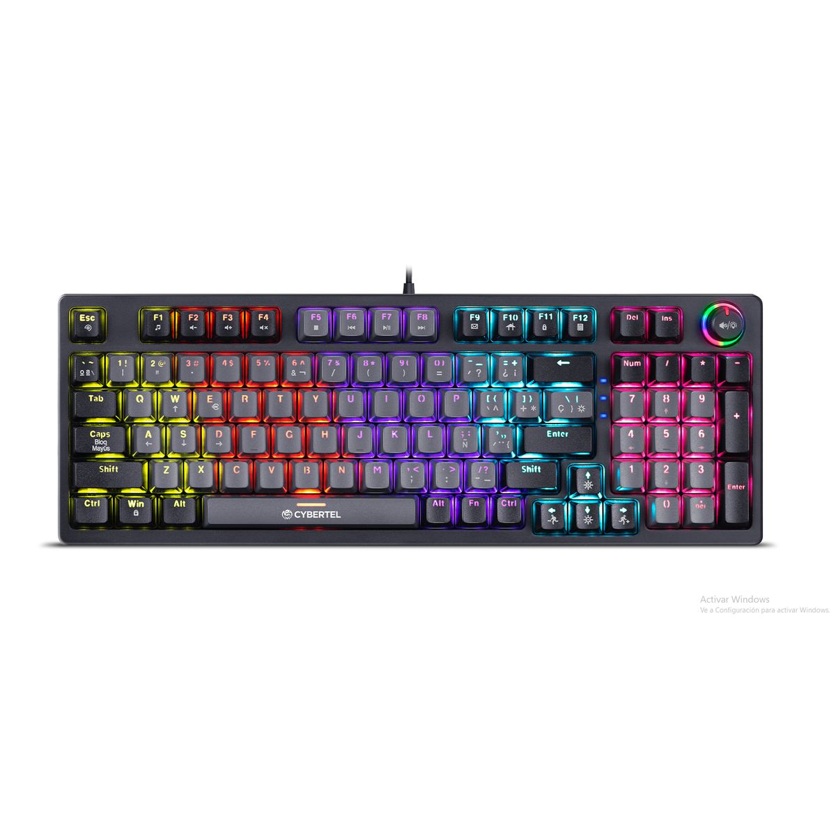 CYBERTEL - Teclado Gamer Mecánico Cybertel STRIKER CBX K1005 RGB