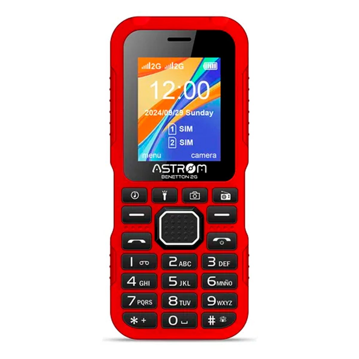 ASTROM - Celular Astrom Benetton 2G Con Linterna ROJO