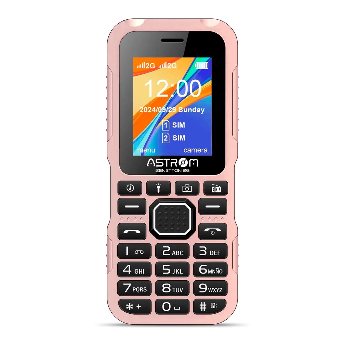 ASTROM - Celular Astrom Benetton 2G Con Linterna ROSADO