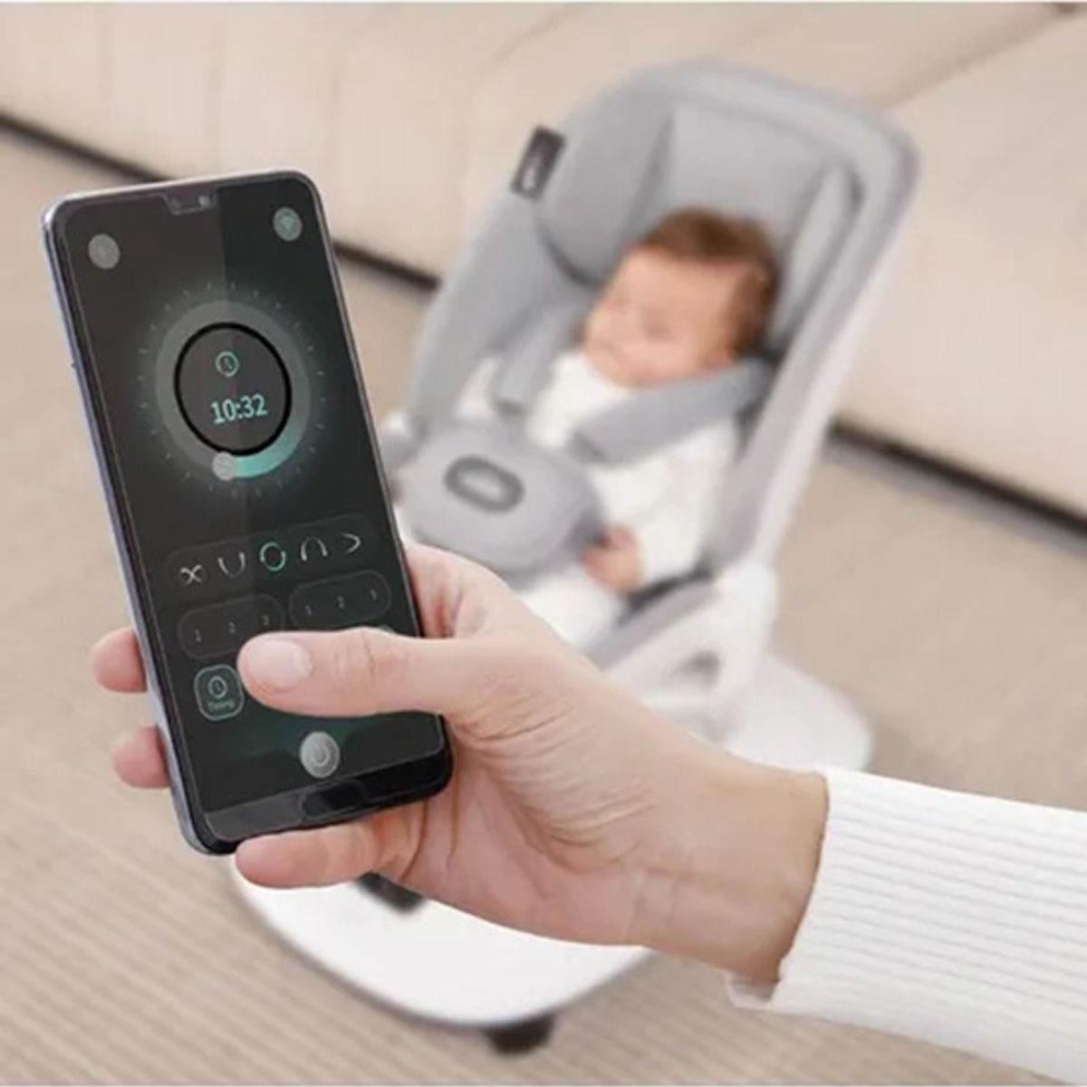 BABY - Mecedora Para bebe Electrica Premiun Deluxe Control APP