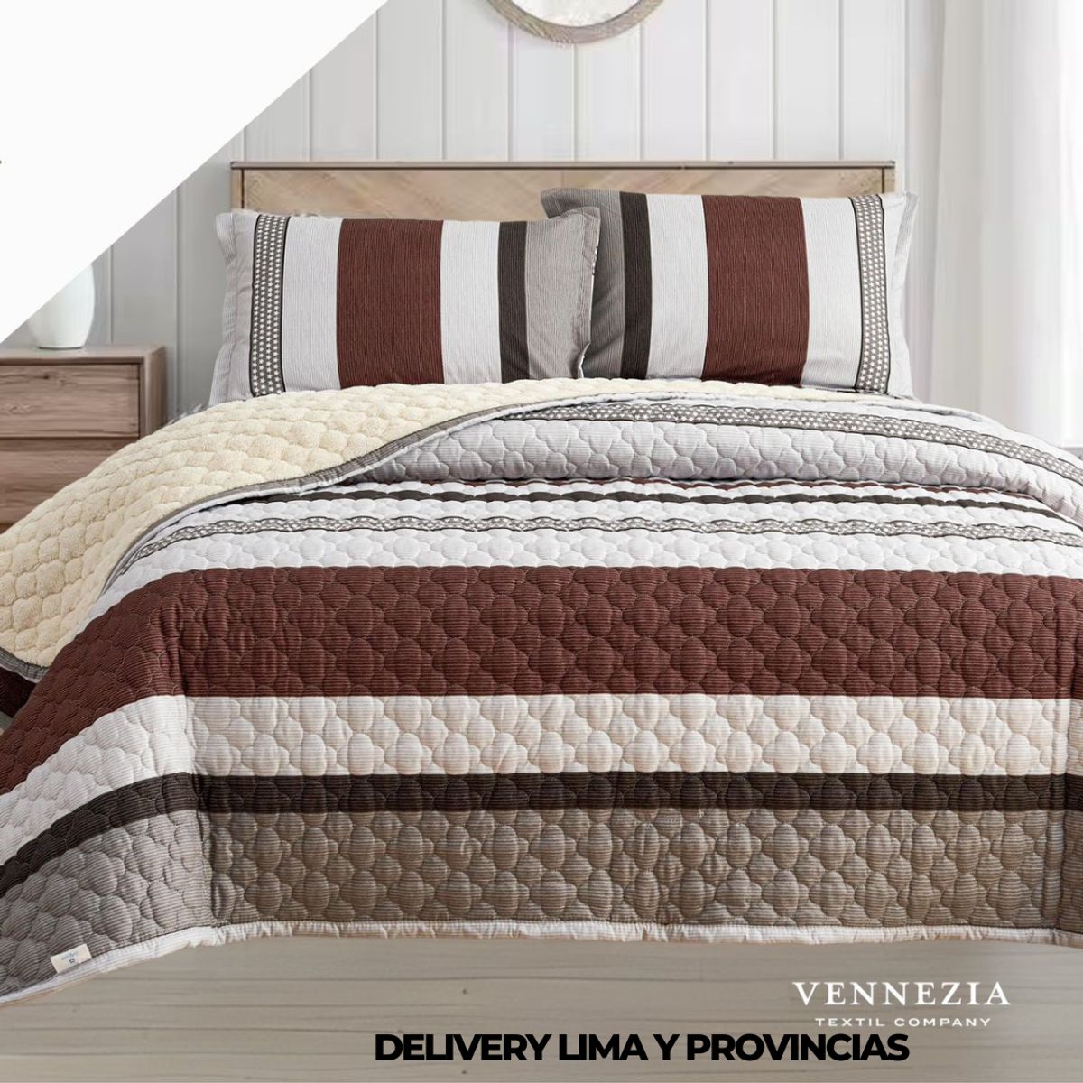 CALIFORNIA - CUBRECAMA CALIFORNIA CARNERO POR DENTRO 2.5 PLZ