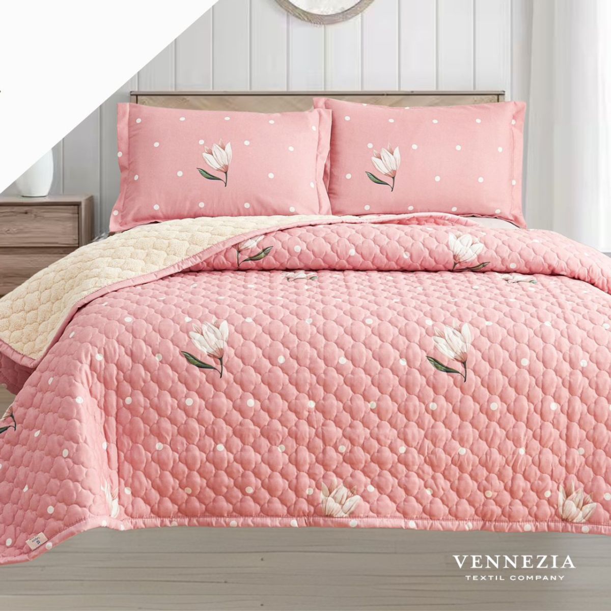 CALIFORNIA - CUBRECAMA CALIFORNIA CARNERO POR DENTRO 3 PLZ