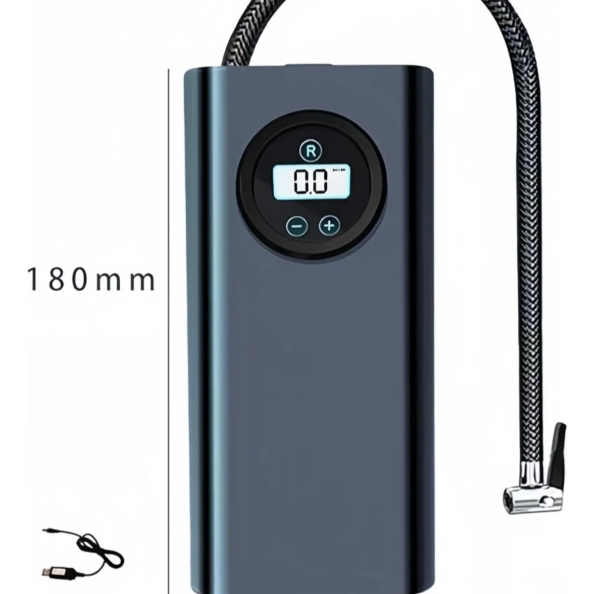 QUICK - Bomba Eléctrica Negro Universal para Coche y Bicicleta