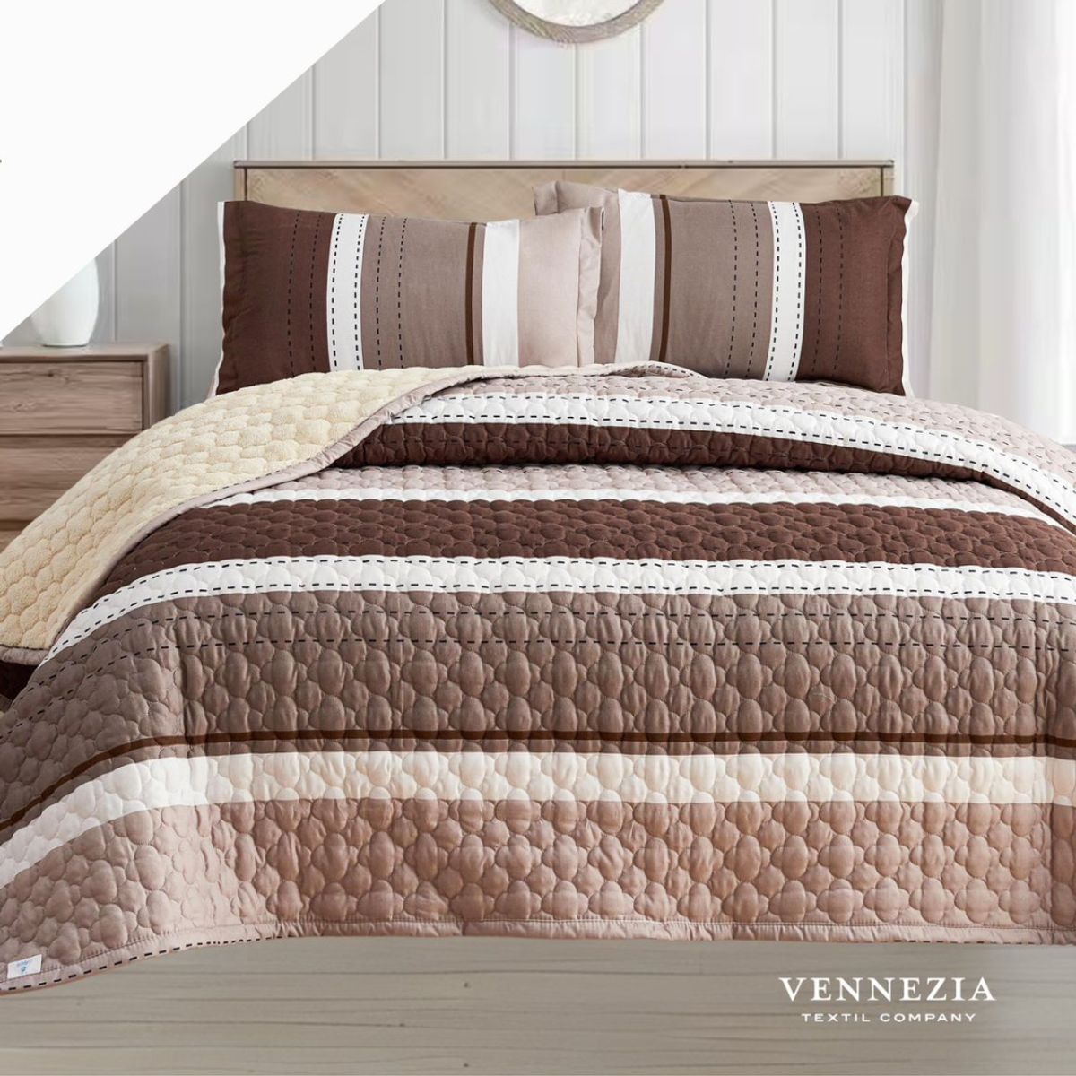 CALIFORNIA - CUBRECAMA CALIFORNIA CARNERO POR DENTRO 3 PLZ