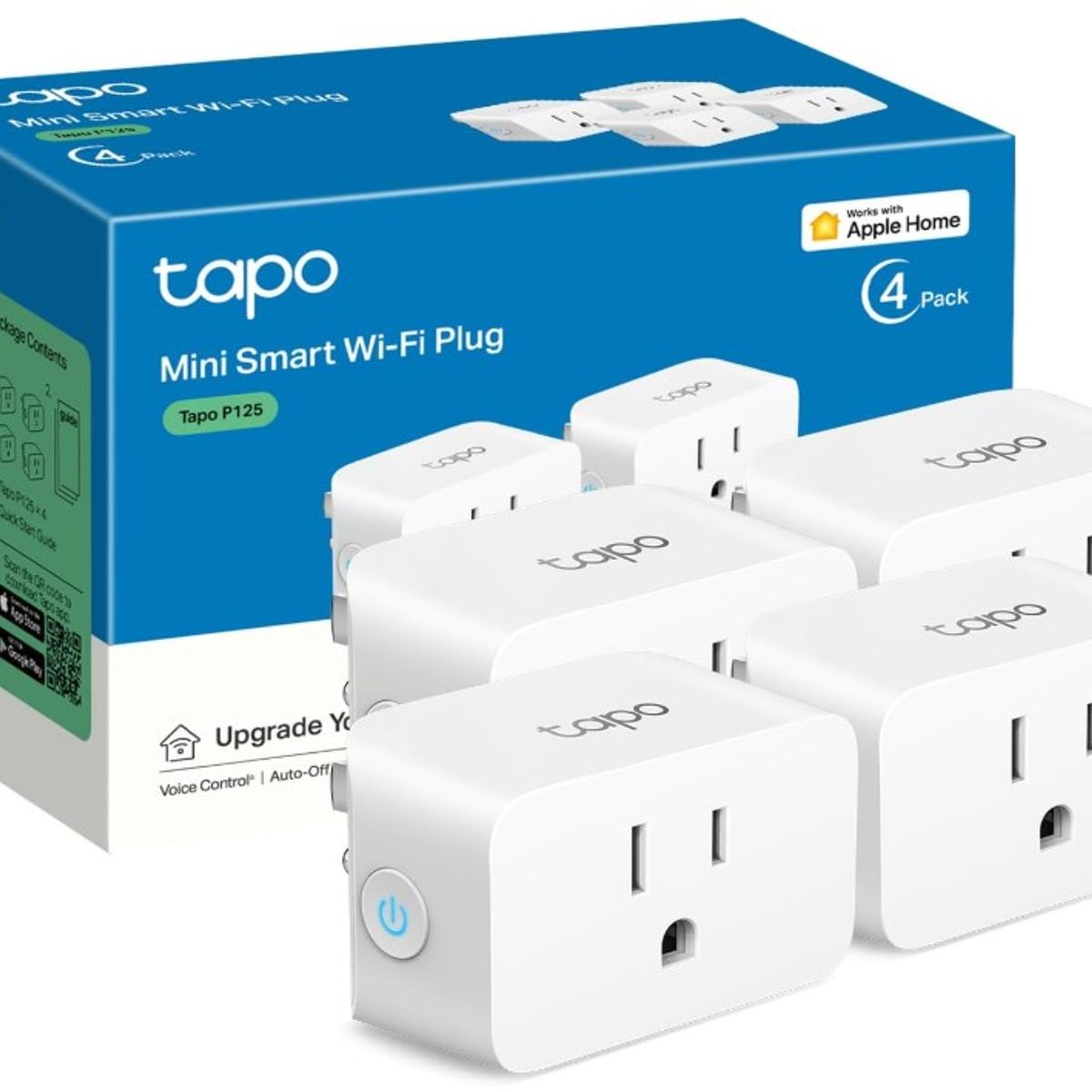 TP LINK - Enchufe inteligente Pack x4 TP-LINK TAPO P125 15A 1800W
