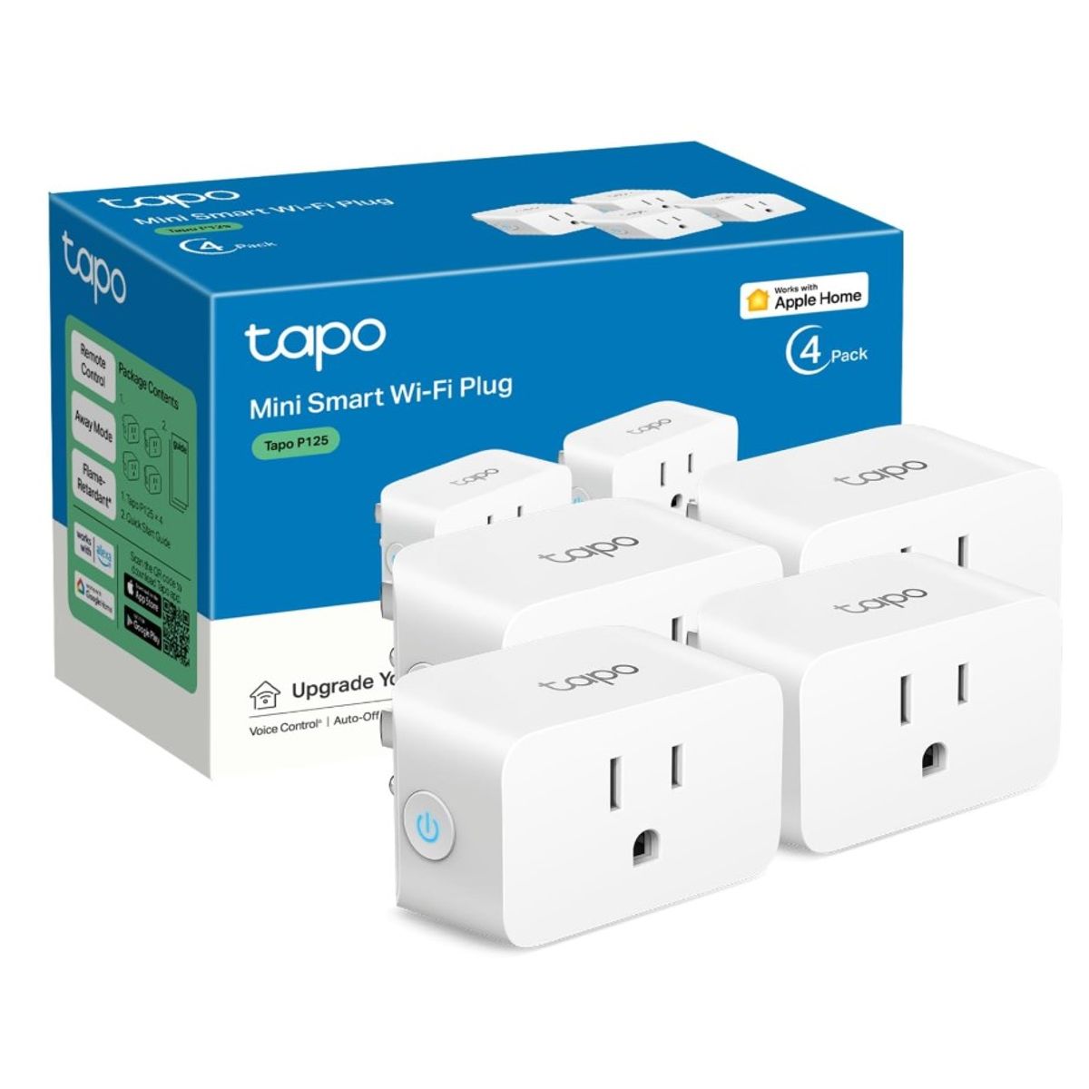 TP LINK - Enchufe inteligente Pack x4 TP-LINK TAPO P125 15A 1800W