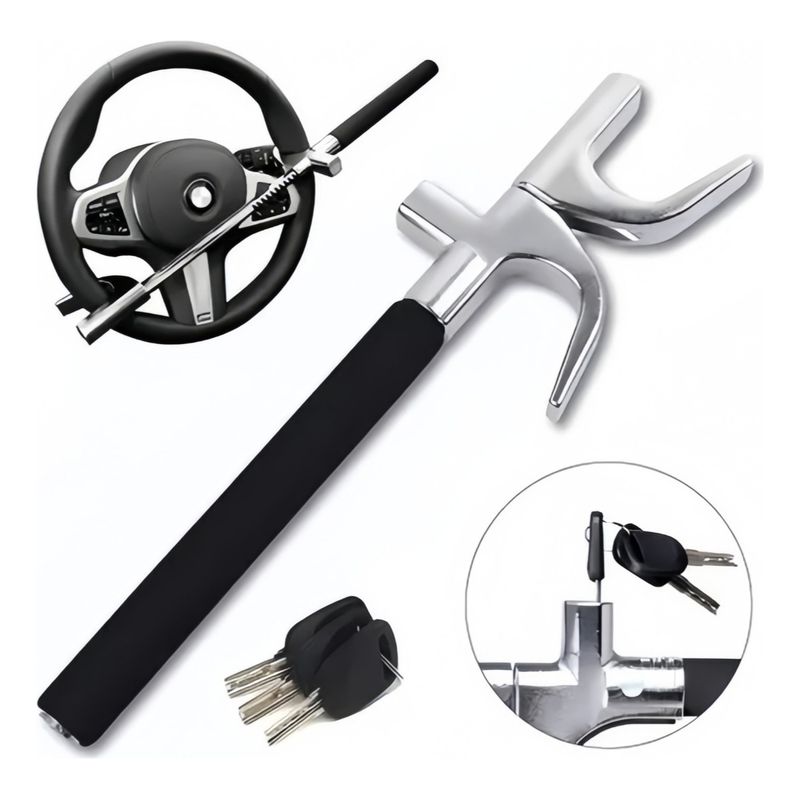 QUICK - Bloqueo Antirrobo Para Volante De Auto Traba Volantes 1107