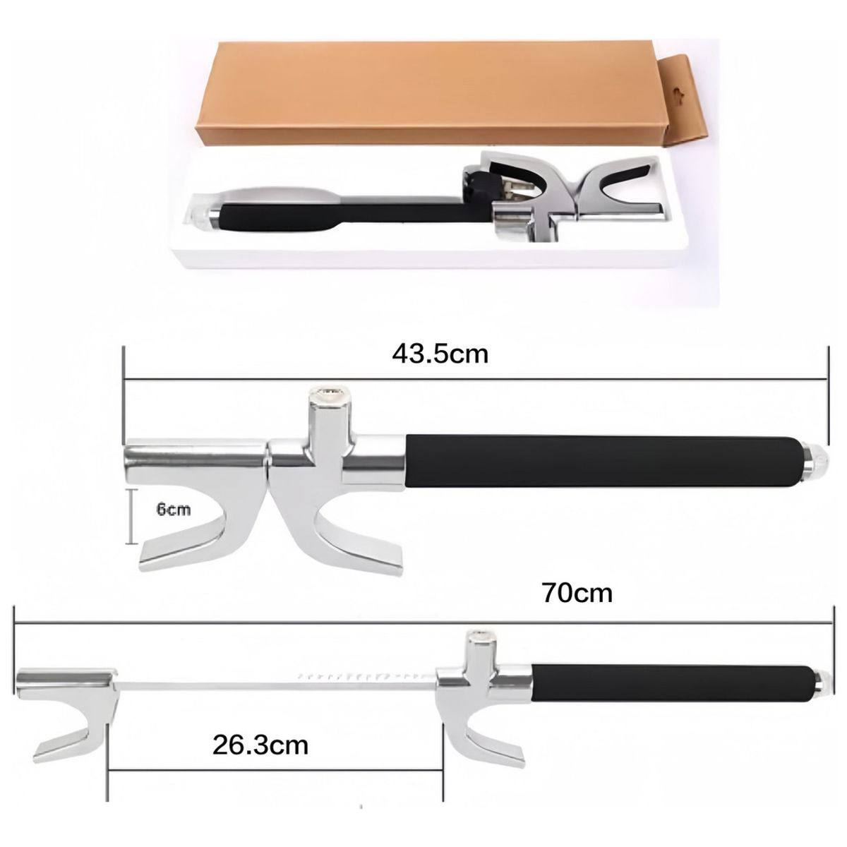 QUICK - Bloqueo Antirrobo Para Volante De Auto Traba Volantes 1107