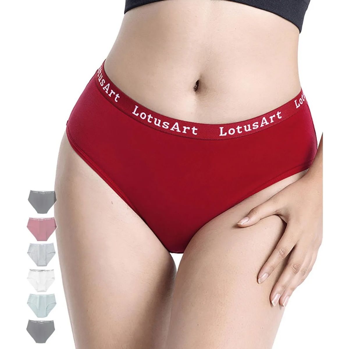 GIOIO - 6pcs Ropa Interior De Algodón Para Mujer De Talla Grande