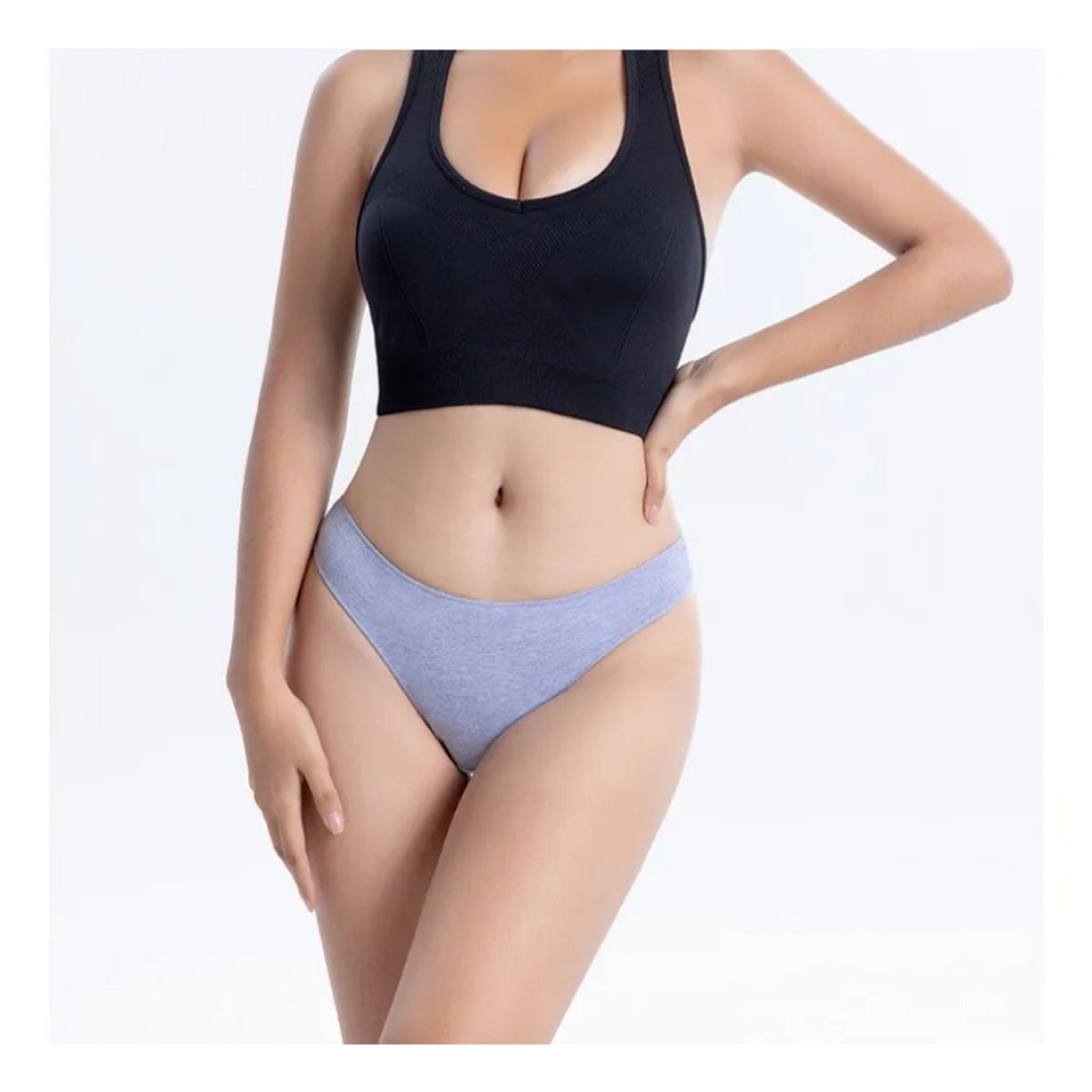 GIOIO - Tanga Sin Costuras De Mujer Sexy Bragas De 6 Piezas