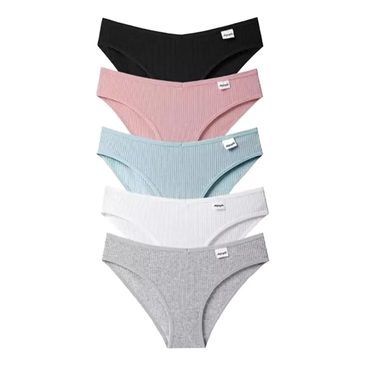 GIOIO - Bragas De Mujer Transpirables De Algodón Puro 5 Piezas