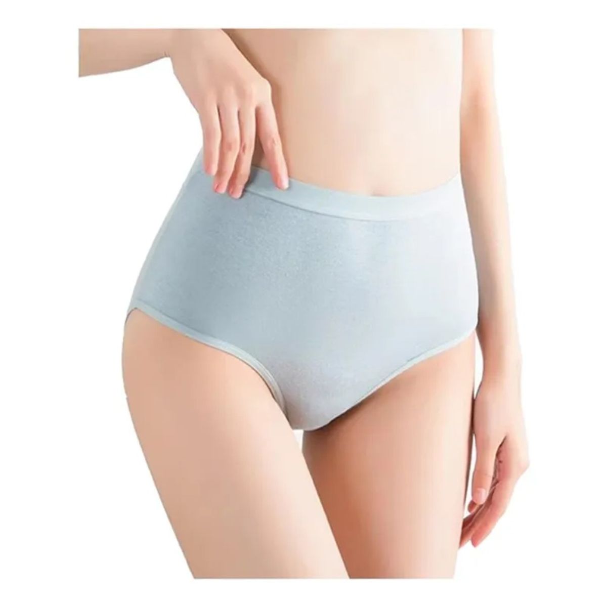 GIOIO - Bragas De Algodón De Cintura Alta De Talla Grande Para Mujer