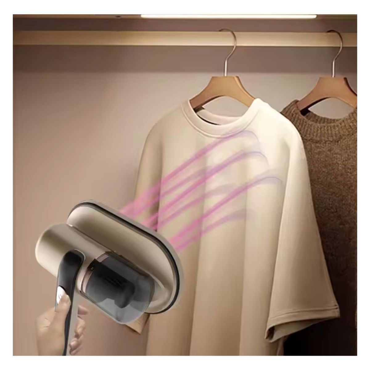 GENERICO - ASPIRADORA INALÁMBRICA ANTI ÁCAROS DE MANO CON LUZ UV