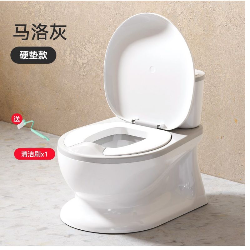 GENERICO - Inodoro de entrenamiento para Niños con Porta Papel Gris