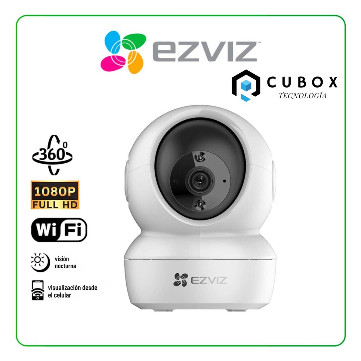 EZVIZ - CÁMARA H6C IP PT INTERNA 2MP WIFI