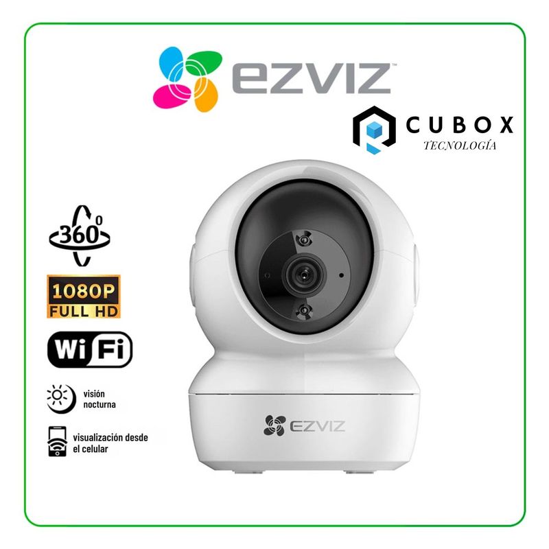 EZVIZ - CÁMARA H6C IP PT INTERNA 2MP WIFI