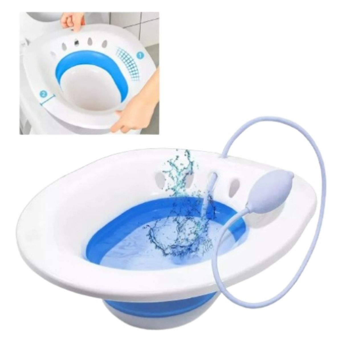 U BUY - Baño De Asiento Alivio Hemorroides Embarazo Bidé Plegable