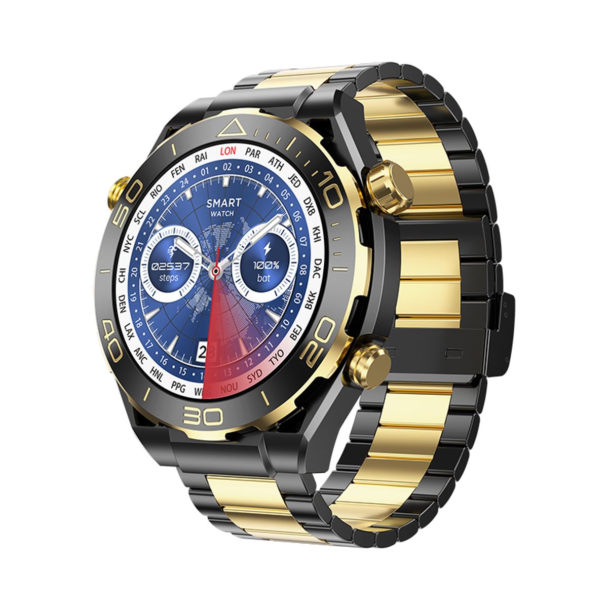 GENERICO - Reloj Inteligente Gold Z91 Pro Max - Pantalla 1.46 AMOLED Negro