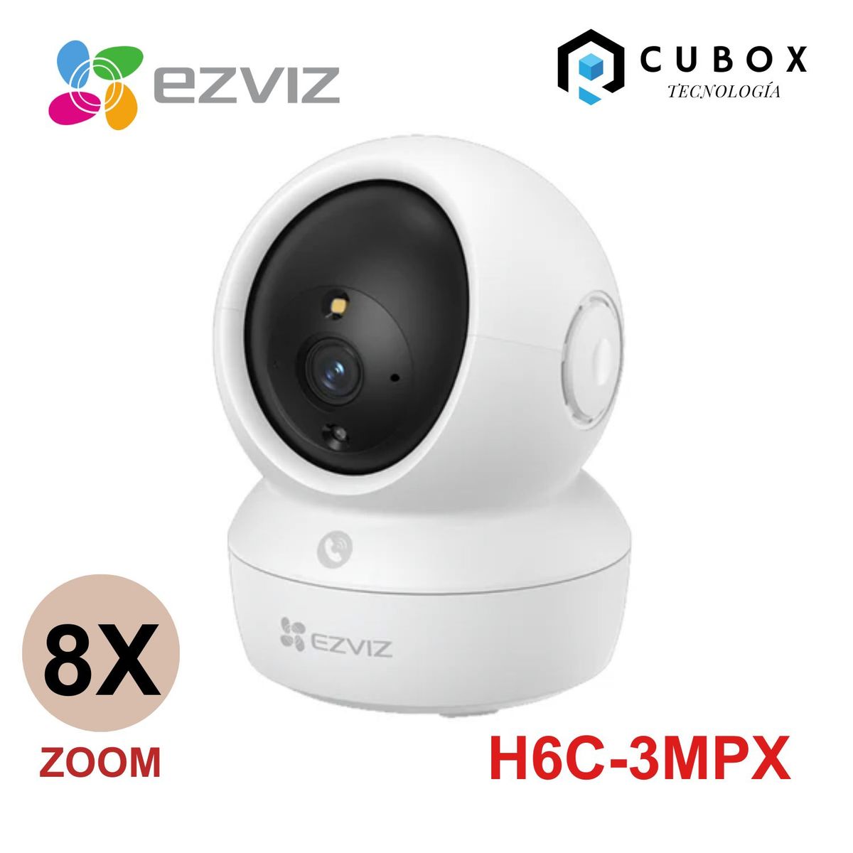 EZVIZ - CÁMARA SEGURIDAD EZVIZ H6C 3MP PRO WIFI GIRA 360 LLAMADA