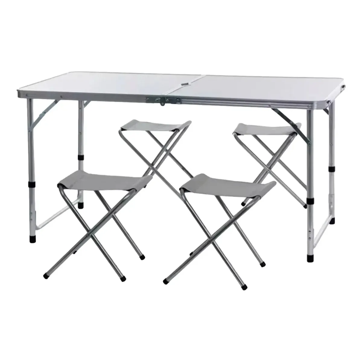 AFVENTURA - Mesa Plegable Camping Picnic Portátil Multiuso + 4 Sillas