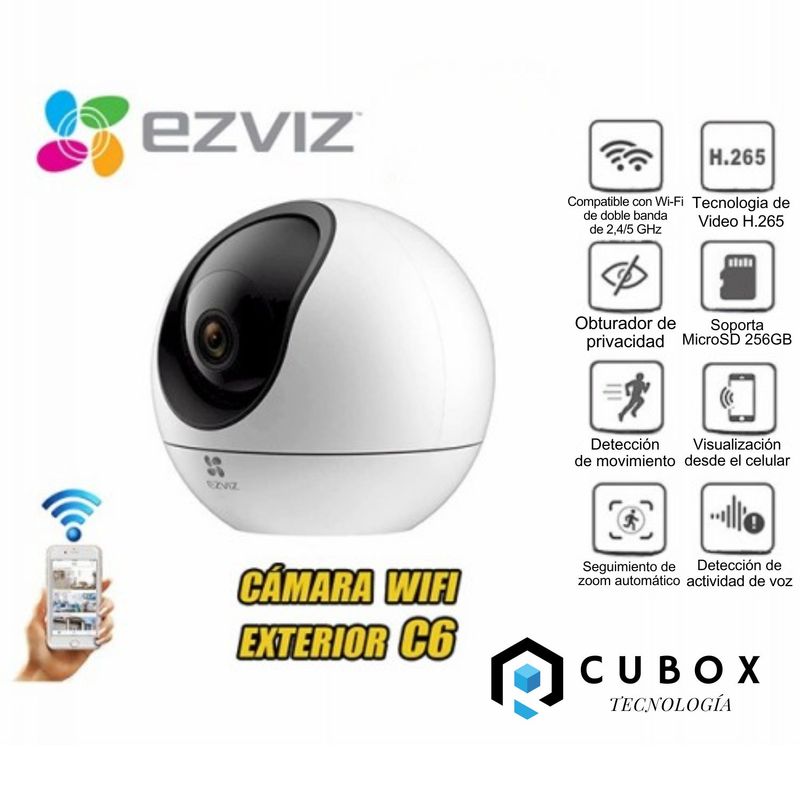 EZVIZ - Cámara Ezviz C6 Inalámbrica Wifi 360
