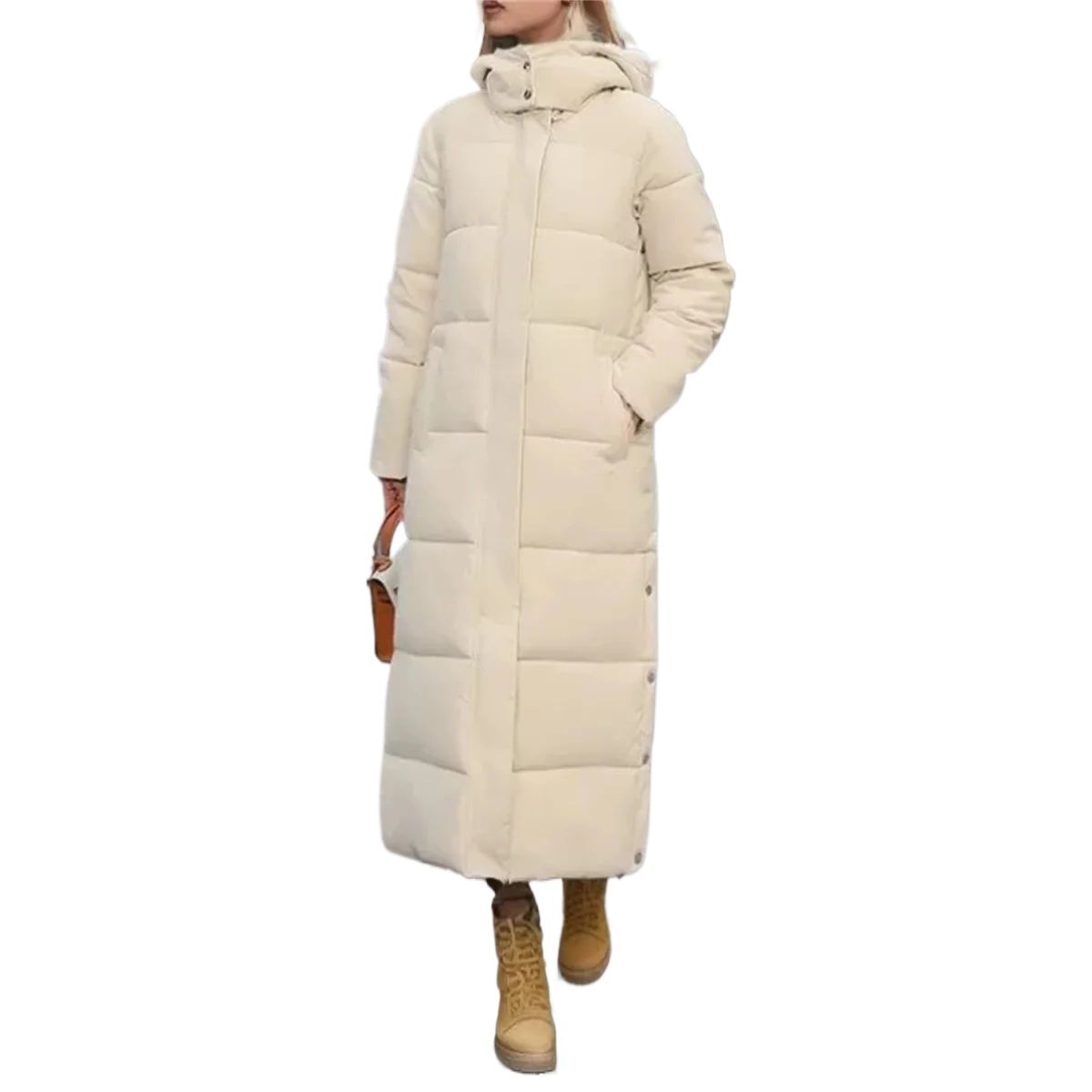 GIOIO - Chamarras Con Capucha De Moda Para Mujer Abrigo Largo Cálido