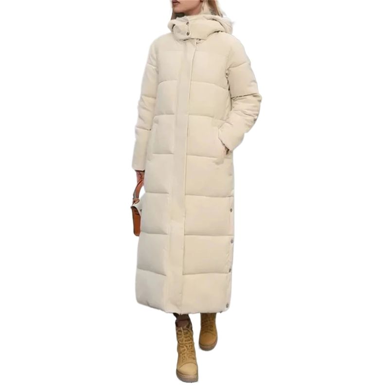 GIOIO - Chamarras Con Capucha De Moda Para Mujer Abrigo Largo Cálido