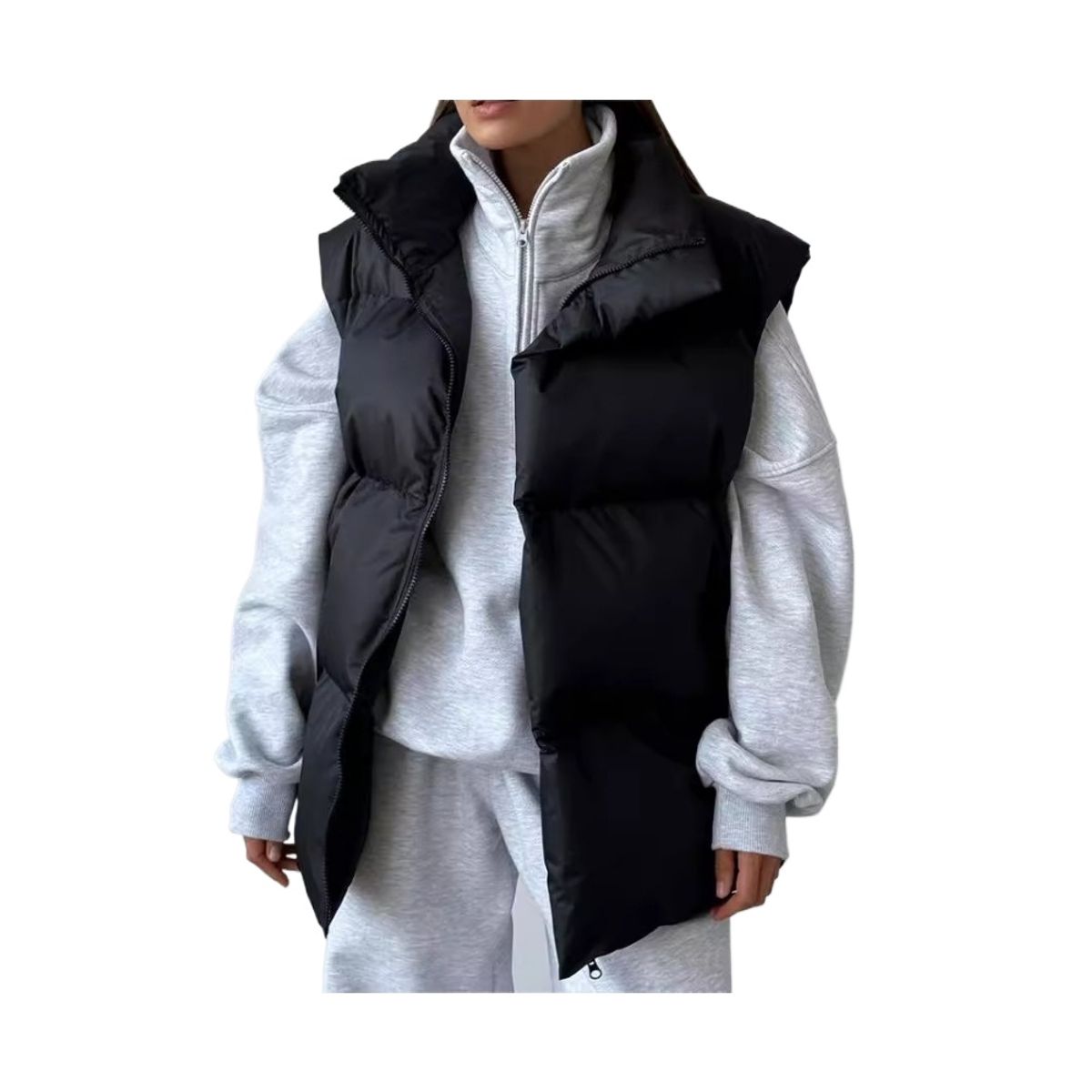 GIOIO - Chaleco Mujer Algodón Urbano Relajado Oficina Activa​