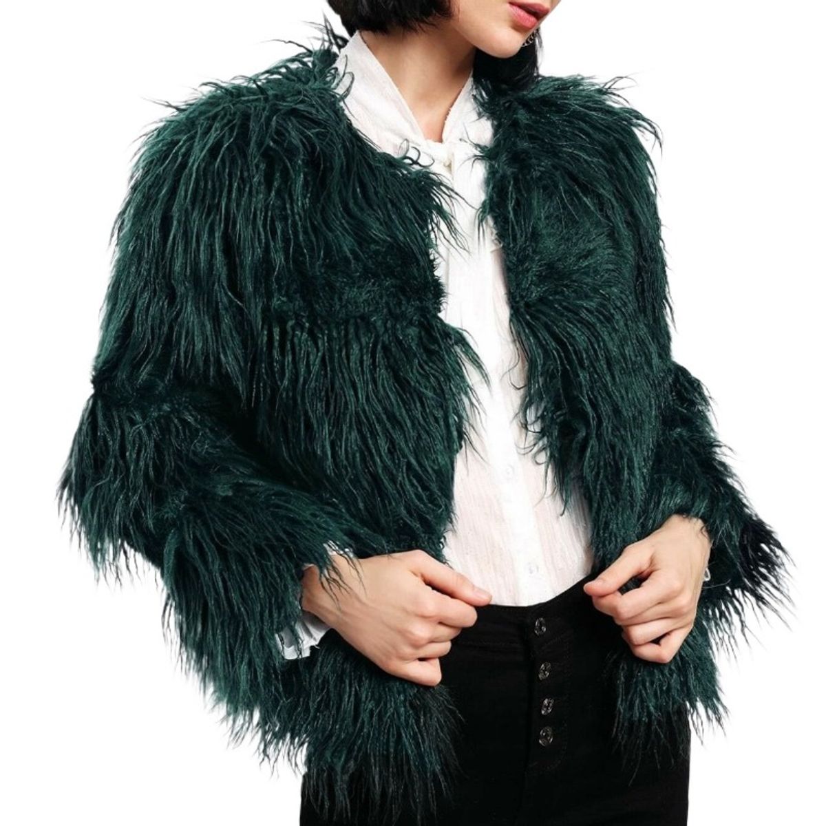 GIOIO - Sobretodo Mujer Ecopiel Clásico Moderno Largo Elegante​