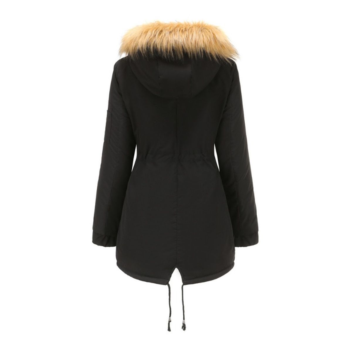 GIOIO - Parka Mujer Medio Largo Térmica Capucha Gruesa Calor Garantizado