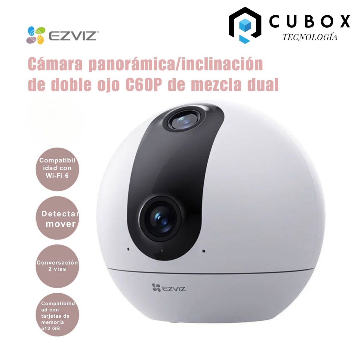 EZVIZ - CÁMARA EZVIZ C60P DOBLE CAMARA 2K  WIFI 5Ghz