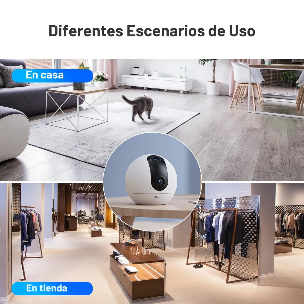 EZVIZ - CÁMARA EZVIZ C60P DOBLE CAMARA 2K WIFI 5Ghz