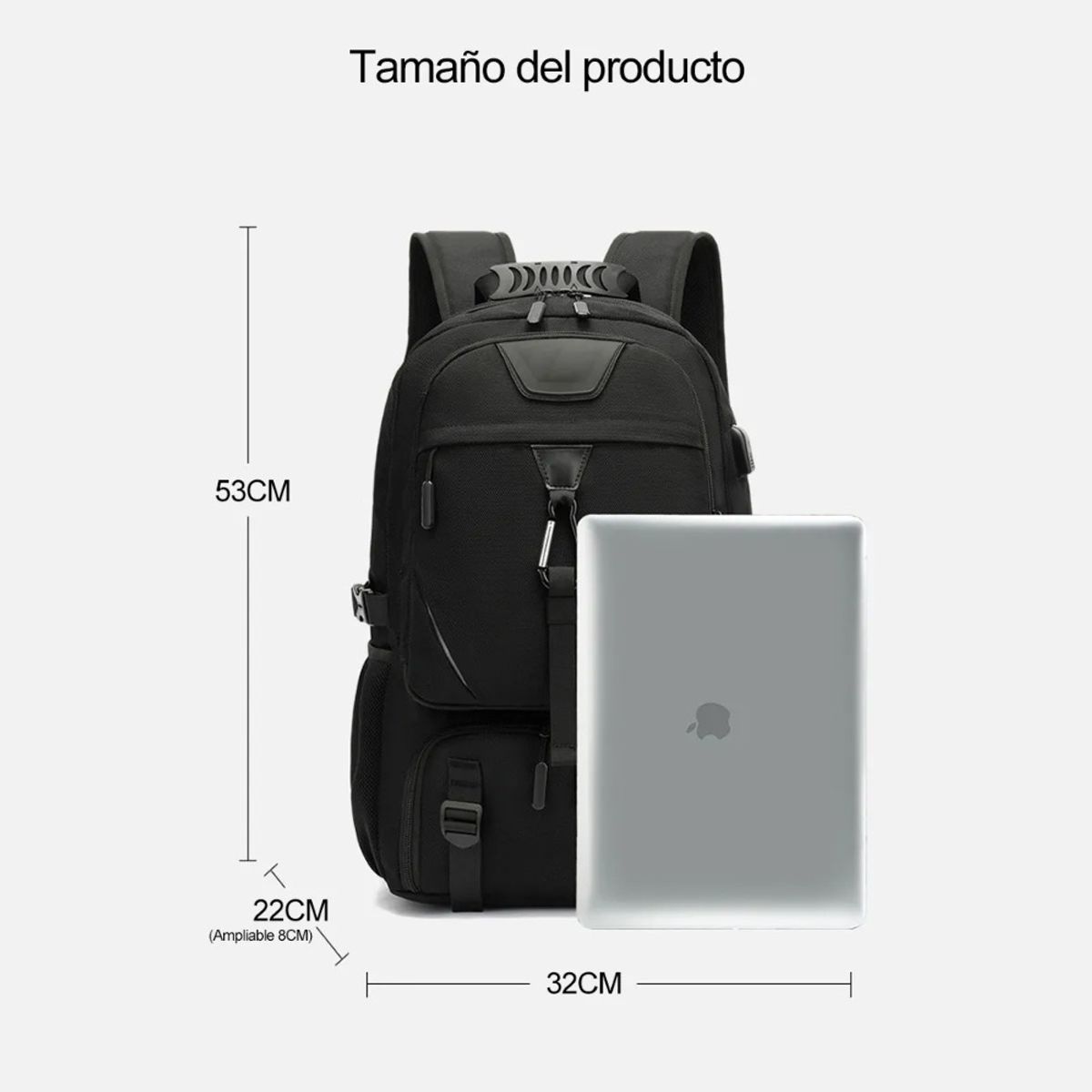 GIOIO - Mochila De Viaje Impermeable Expandible 53cm32cm30cm 60l
