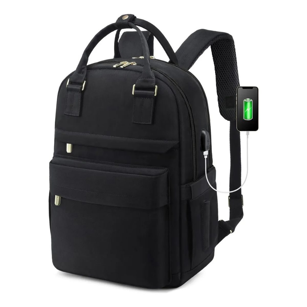 GIOIO - Mochila 30l Viaje Impermeable Notebook Adulto-negro