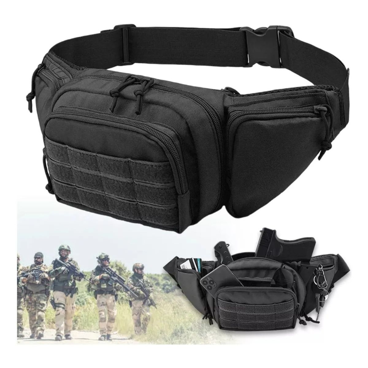 GIOIO - Riñonera Táctica Para Exteriores De Gran Capacidad