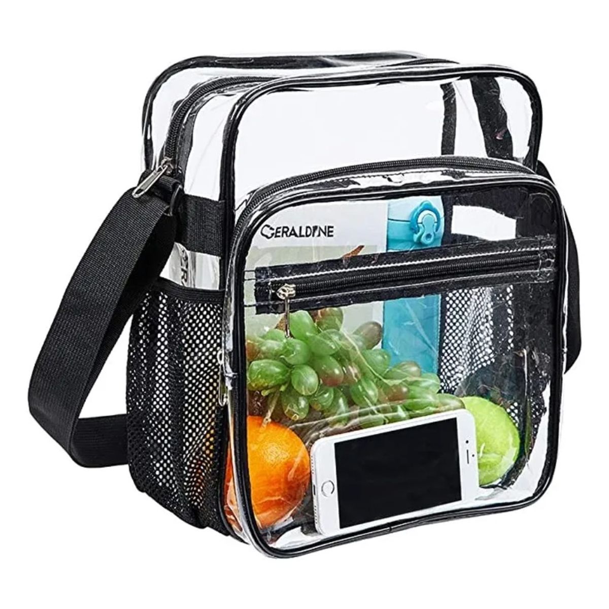 GIOIO - Bolsa De Casual Transparente Bandolera Para Viaje Escolar