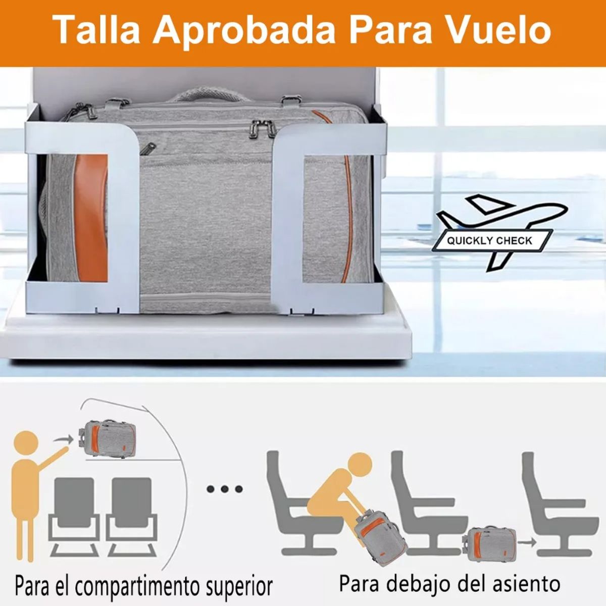 GIOIO - Mochila De Viaje Impermeable Maleta Expandible Antirrobo