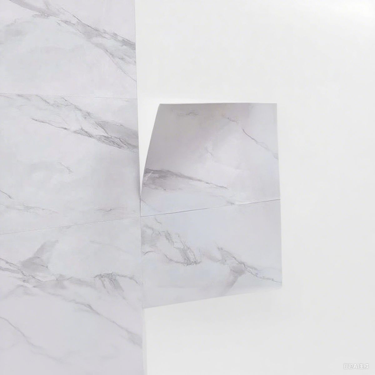 U BUY - Pack 50 Laminas Autoadhesivas Pared Marmol Pvc Impermeable - Blanco