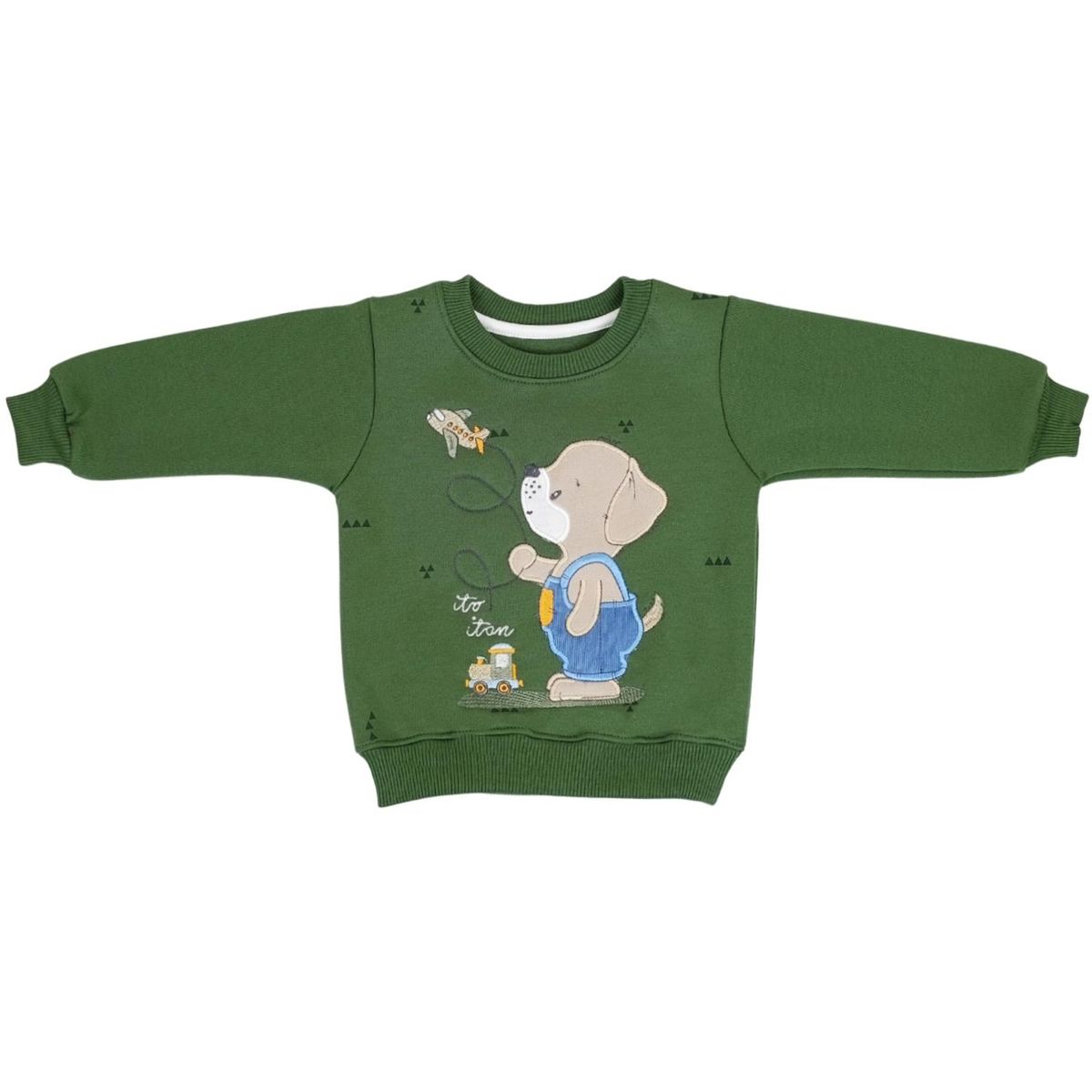 GENERICO - Conjunto Franela reactiva - 2 piezas - Perrito - Verde