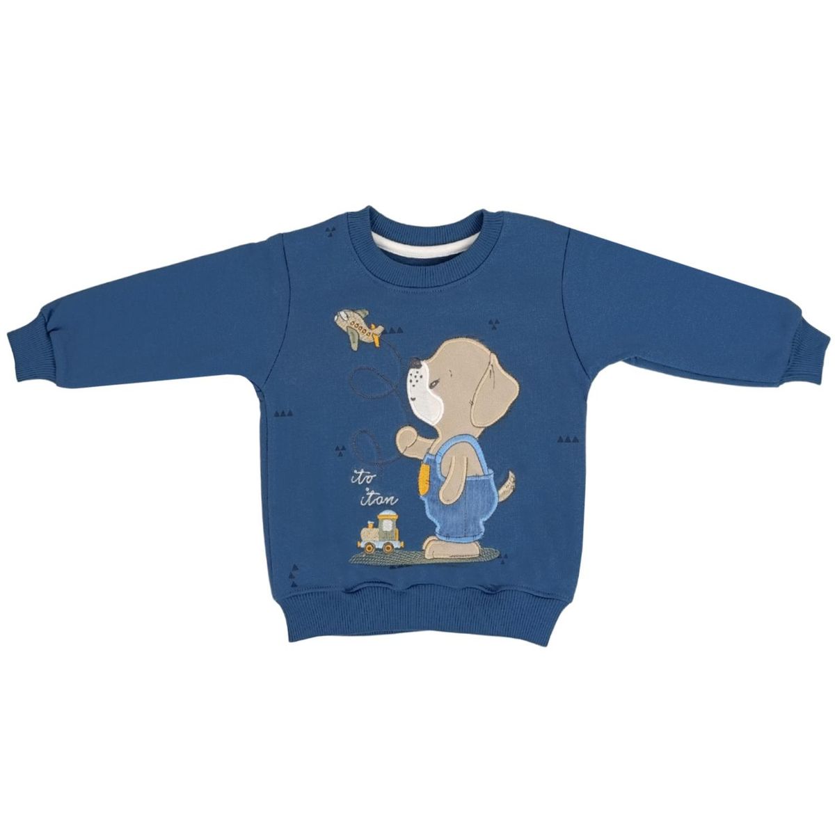 GENERICO - Conjunto Franela reactiva - 2 piezas - Perrito - Azul