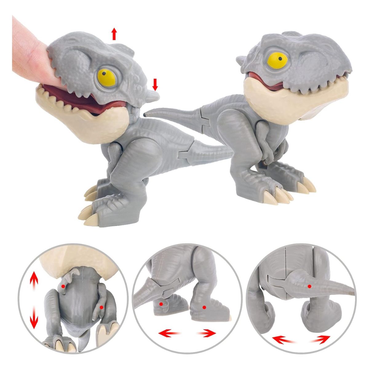 GENERICO - PACK 3 MINI HUEVOS DE DINOSAURIOS SORPRESA MORDELONES