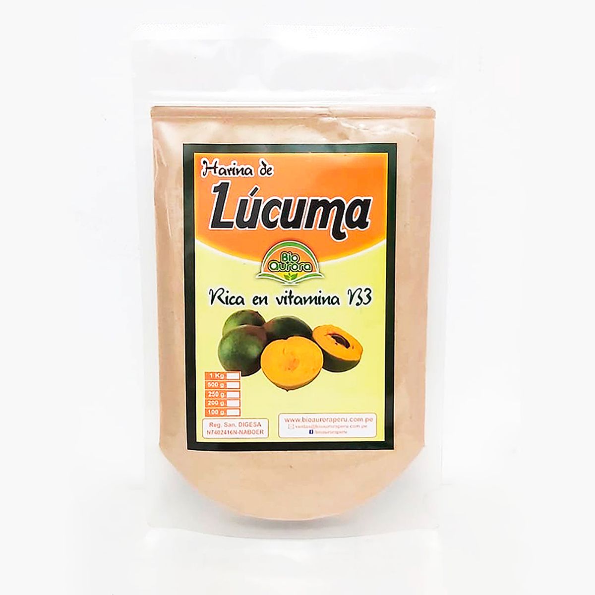 GENERICO - Harina de Lucuma 200 gr - Bio Aurora
