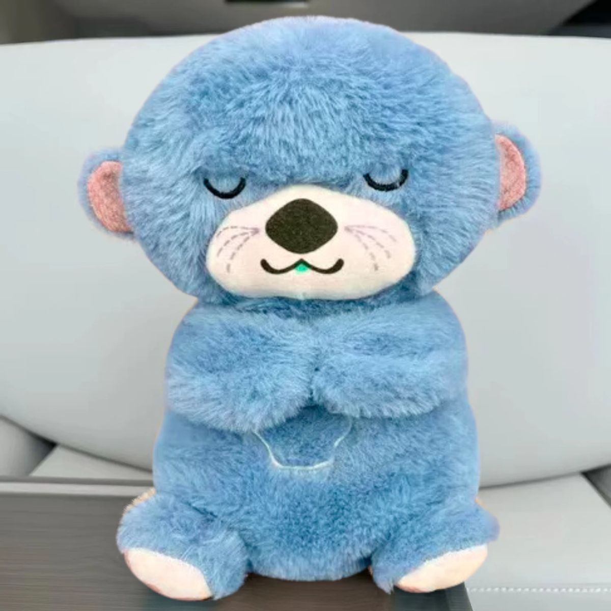 GENERICO - NUTRIA SENSORIAL MUSICAL CON LUZ QUE RESPIRA NIÑO - Azul