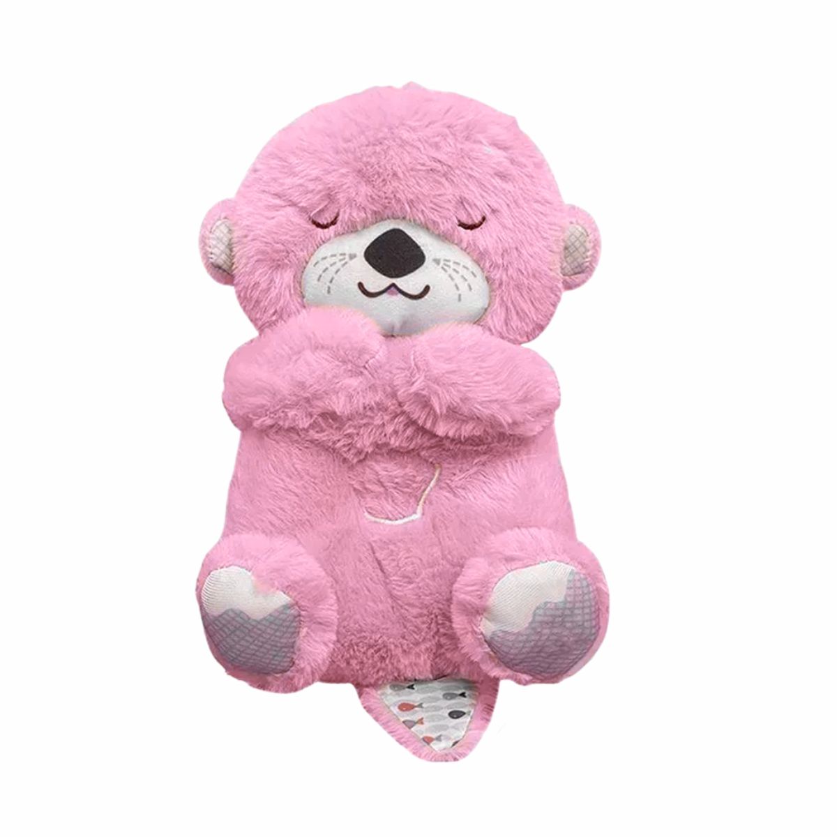 GENERICO - Peluche con Control Remoto Nutria Rosado Con Sonido y Luces - Niña