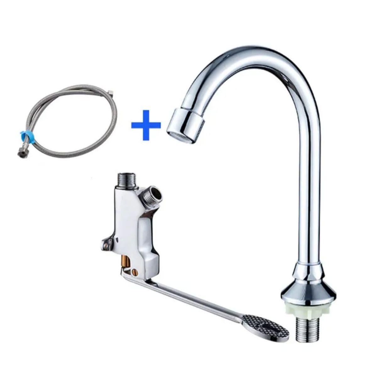 GENERICO - Grifería Caño Pedal Sanitario para Cocinas Baños Hospitales