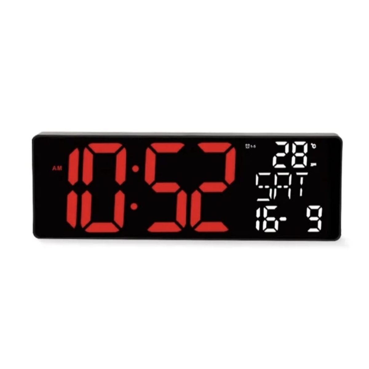GENERICO - Reloj de Pared Digital LED con Temperatura y Fecha