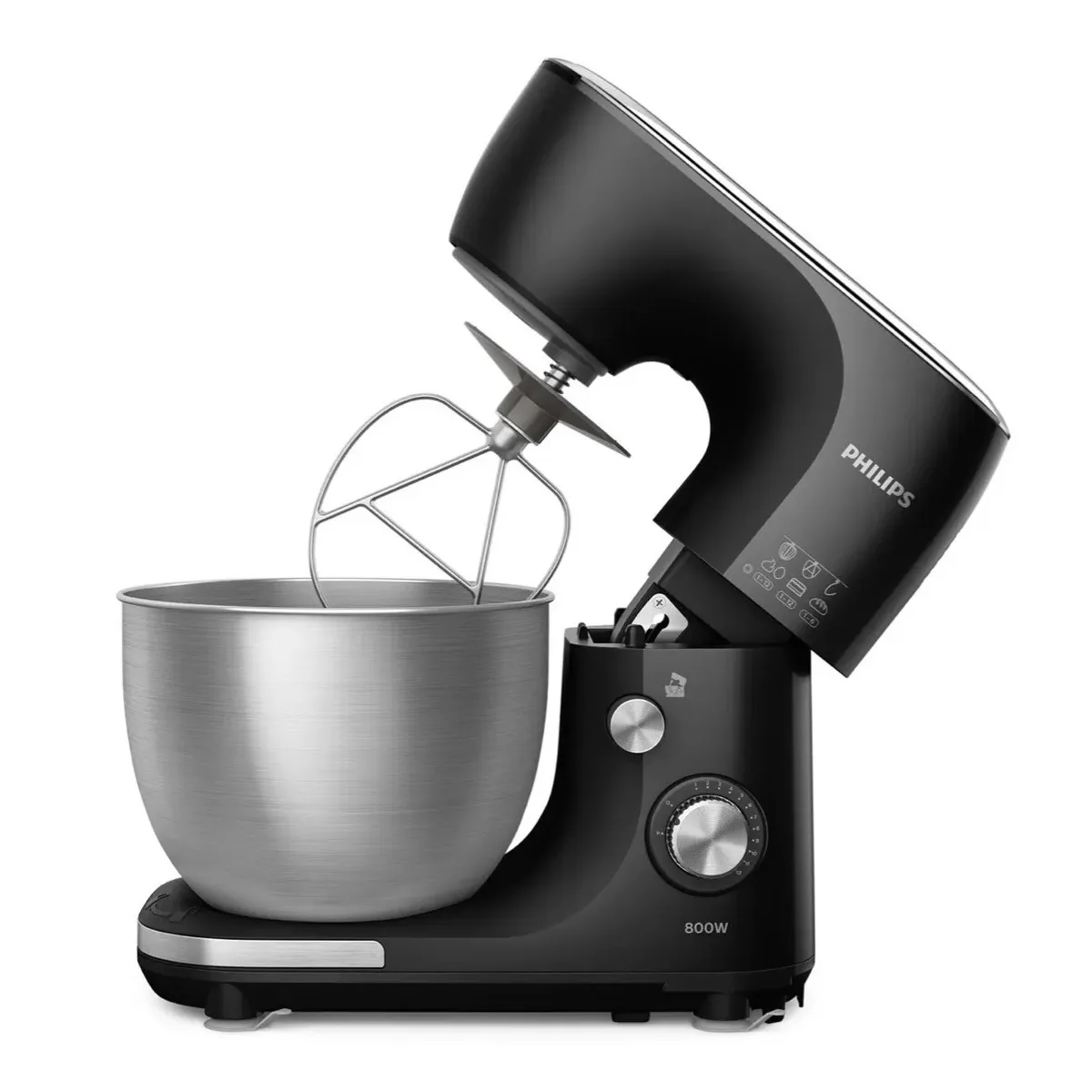 PHILIPS - Batidora Planetaria Philips 800w Bowl Acero Inox 5 Lt Hr7922