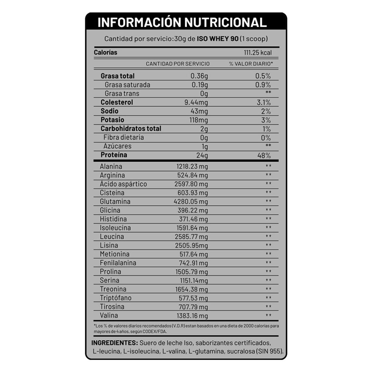 UNIVERSE NUTRITION - Proteína Universe Nutrition Iso Whey 90 Caja 10 Sachet Cookies