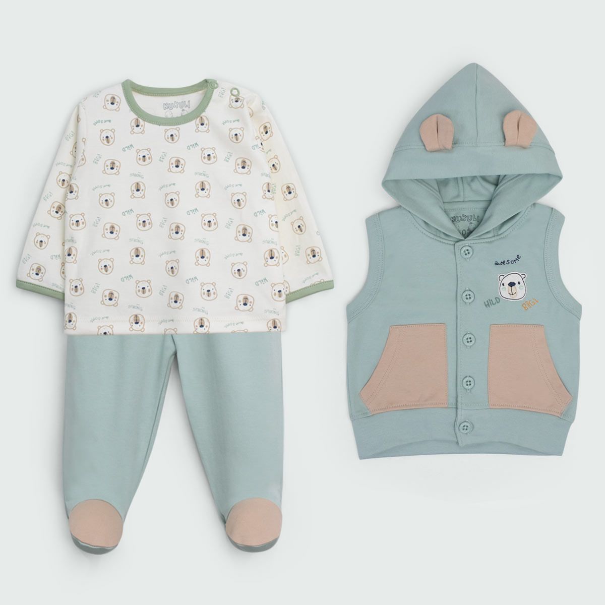 KUKULI - AJUAR OSITOS M/L BEBITO 4984